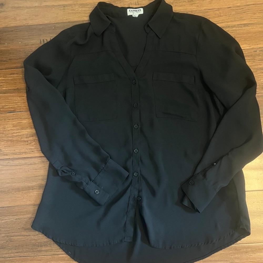 Express Classic Black Portofino Shirt